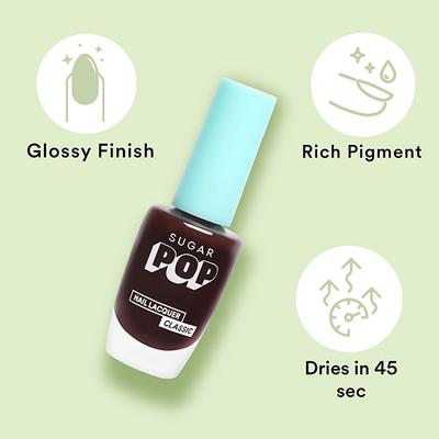 SUGAR POP Nail Lacquer 25 Red Claret 10 ml - Nail Polish