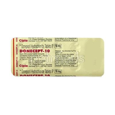 Donecept 10mg Tablet 10'S - Alzheimer-Neu