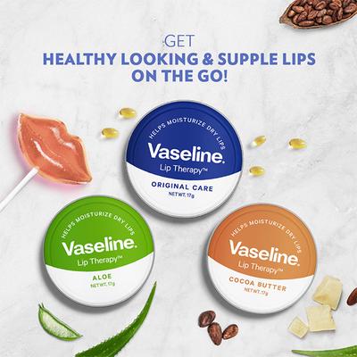 Vaseline Lip Tins Aloe 17 gm - Lip Scrubs