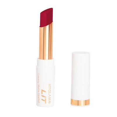 MyGlamm LIT Creamy Matte Lipstick-Flirtini 3.7 gm - Lipsticks