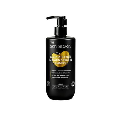 The Skin Story New Keratin Repair & Strengthen Shampoo 450 ml - Shampoos