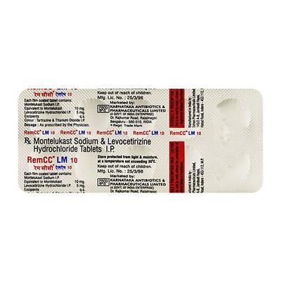 REM CC LM 10mg Tablet 10'S - Allergies-Ant