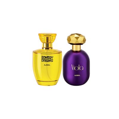 Ajmal Bombay Dreams EDP Floral Fruity Perfume And Viola EDP Fruity Floral Perfume 175 ml - Women Perfumes (Edt/Edp)