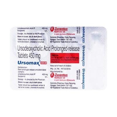 URSOMAX SR 450 Tablet 10's - Cholelithiasis/Gall Stones
