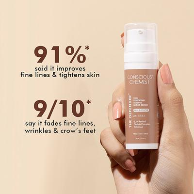 Conscious Chemist Peptide & 0.2% Encapsulated Retinol Anti Aging Face Serum for Fine Lines & Wrinkles 30ml - Face Serum