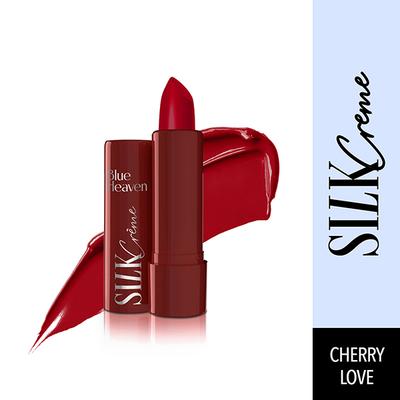 Blue Heaven Silk Creme Lipstick For Women, S-13 Cherry Love 4 gm - Lipsticks