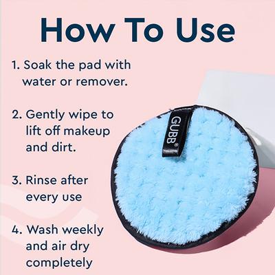 Gubb Makeup Remover Puff 12cm 2's - Make Up Removers