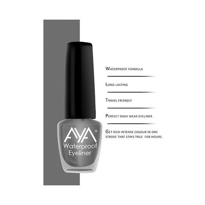 Aya 24 Hrs Long Lasting & Waterproof Eyeliner - Metallic Grey 5 ml - Eyeliners