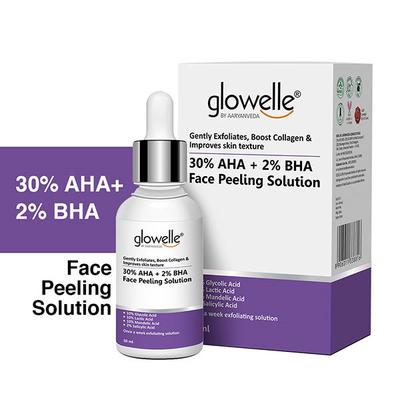 Aryanveda Glowelle 30% AHA and 2% BHA Face Peeling Solution 30 ml - Face Serum