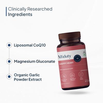 Miduty Happy Heart Capsules 30's - Vital Health
