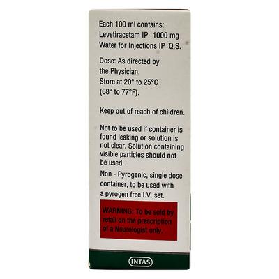 LEVERA RTU 1000 Infusion 100ml - Epilepsy/Convulsion-Ant