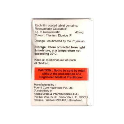 ROSYCAP 40 Tablet 15's - High Cholesterol-Dys