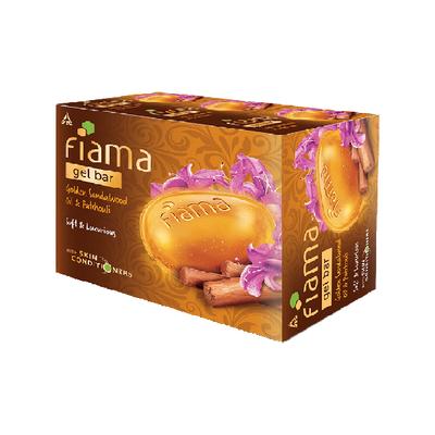 Fiama Gel Bathing Bar Golden Sandalwood Oil and Patchouli 125gx3 3's - Soaps