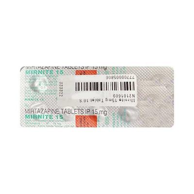 Mirnite 15mg Tablet 10'S - Depression-Ant