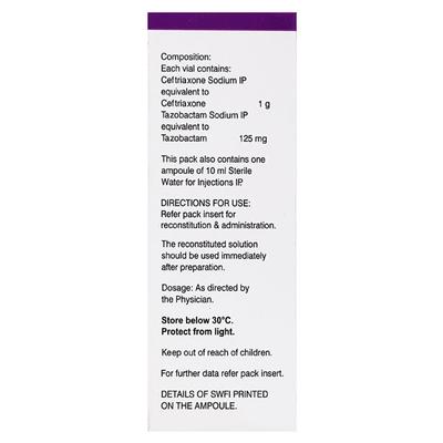 Montaz 1gm Injection 1's - Bacterial Infections-Cep