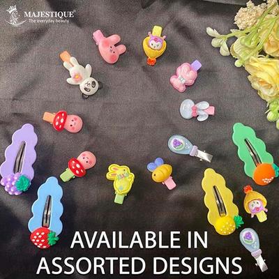 Majestique Tiny Baby Tic Tac Hair Clip, Multi Design Combo, Cute Hair Accessories Best Gift For Girl - Multicolor 16's - Hair Clips/Bands