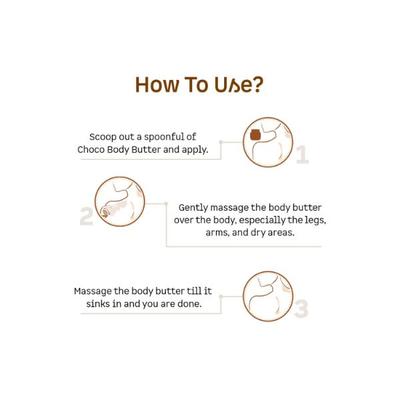 mCaffeine Choco & Shea Body Butter for 72Hrs Moisturization & Stretch Marks 100 gm - Body Butter
