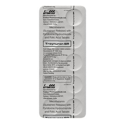 Troynuron SR Tablet 10'S - Neuropathic Pain-Dru