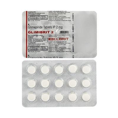 Glimibrit 2mg Tablet 15'S - Diabetes-Ant