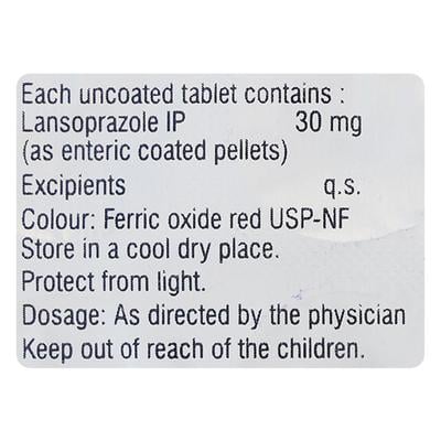 Lanzoprax Kid 30mg Tablet 10'S - Ulcer/Reflux/Flatulence-Aaa