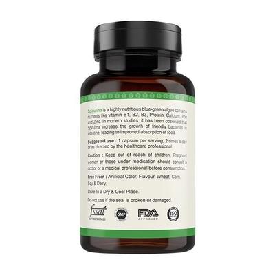 Vitawin Spirulina Vegetarian Capsule 60's - Herbal Dietary Supplement