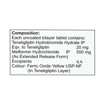AXEGLIPTIN M 500mg Tablet 10's - Diabetes-Ant