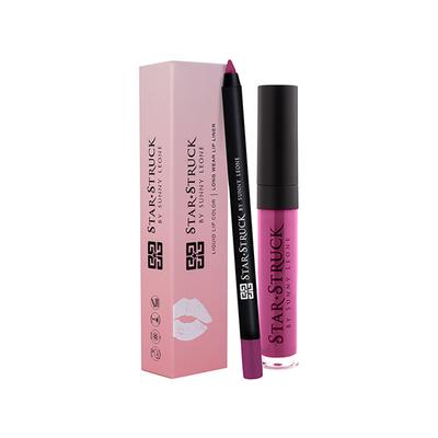 Star Struck By Sunny Leone Purple Taffy Lip Kit (Lip Gloss + Lip Liner) 2's - Liquid Lipsticks