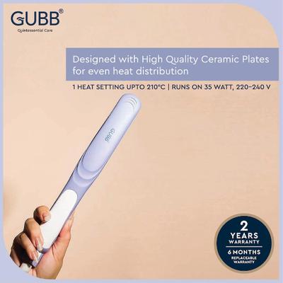 GUBB Hair Straightener with Wide Ceramic Coated Plates - (GB-557) Purple 1's - Straighteners