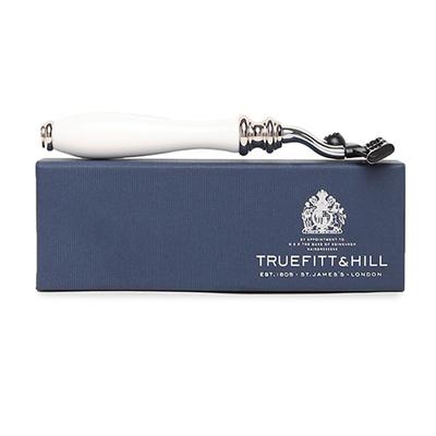 Truefitt and Hill Faux Porcelain Mach 3 Shaving Razor Chrome Wellington Luxury Essential Grooming Collection for Men 1's - Razors & Cartridges
