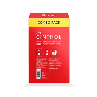 Cinthol Original Foam Body Wash Combi Pack 600 ml - Shower Gels & Body Wash