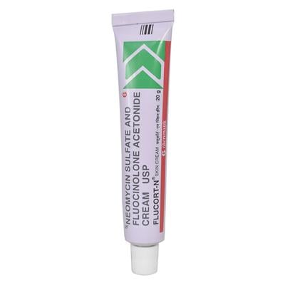 Flucort N Skin Cream 20gm - Skin Infections-Toc