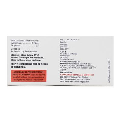 EVERCON 0.25mg Tablet 10's - Auto Immune Disease-Imm