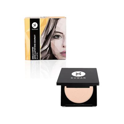 SUGAR Cosmetics Dream Cover SPF15 Mattifying Compact - 10 Latte 6gm - Compact Powder