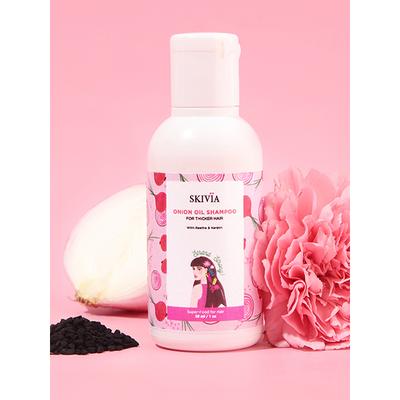 Skivia Onion Oil Mini Shampoo With Reetha & Keratin -Unisex 30 ml - Shampoos