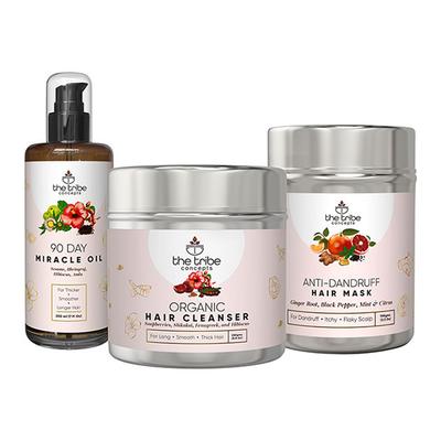 The Tribe Concepts Anti - Dandruff Treatment Kit With Steel Tin 520 gm - Dry Shampoos & Conditioners