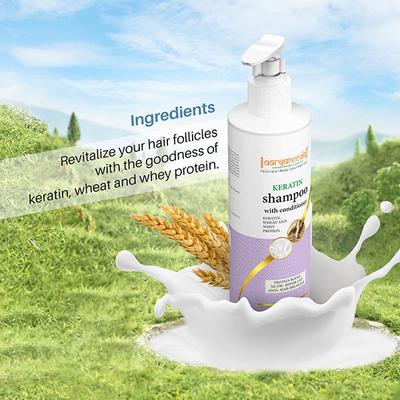 Aryanveda Keratin Shampoo with Conditioner, Keratin, Wheat & Whey Protien 200 ml - Shampoos