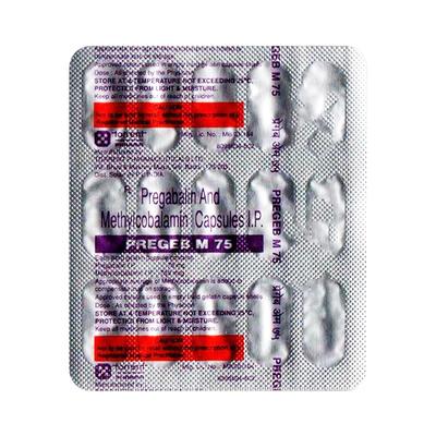 PREGEB M 75 Capsule 15's - Neuropathic Pain-Dru