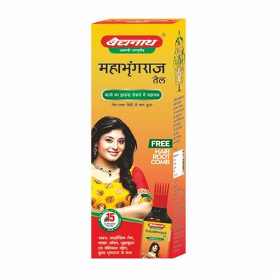 Baidyanath Maha Bhringraj Hair Oil For Strong Hair No Chemical 100 ml - Speciality Medicines