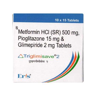 TRIGLIMISAVE 2 Tablet 15's - Diabetes-Ant