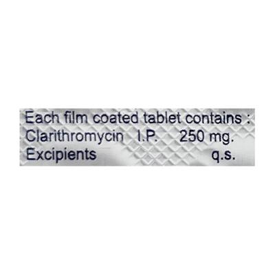 Macroclar 250mg Tablet 6'S - Bacterial Infections-Mac