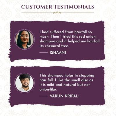 Khadi Essentials Black Seed Red Onion Hair Shampoo - For Hairfall Control Hair Growth 200 ml - Shampoos