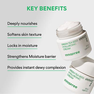 Innisfree Green Tea Seed Hyaluronic Cream 50 ml - Face Moisturizers
