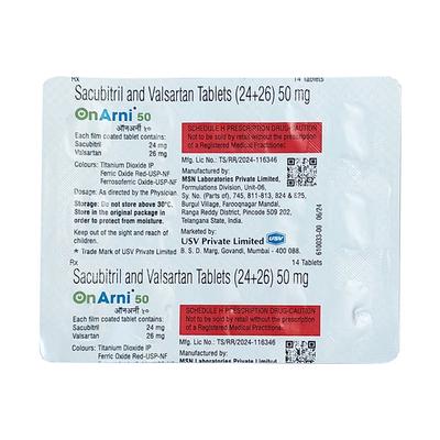 ONARNI 50 Tablet 14's - Heart Failure-Ang