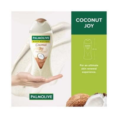 Palmolive Coconut Joy Body Wash Creme Based Exfoliating Body Scrub Based Bodywash Bottle 250 ml - Shower Gels & Body Wash