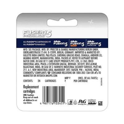 Gillette Fusion5 Proglide Blades- 2 Cartridges 1's - Razors & Cartridges