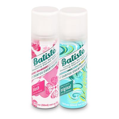 Batiste Dry Hair Shampoo - Clean & Classic Original 50 ml + Floral & Flirty Blush 50 ml - Dry Shampoos & Conditioners