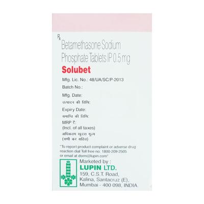 Solubet 0.5mg Tablet 10'S - Asthma/COPD-Ast