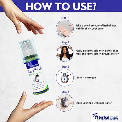 Herbal Max HairFlix Hair Care Oil 100 ml - Hair Oils