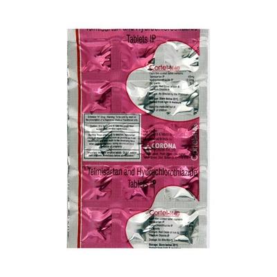 Cortel H 40mg Tablet 15'S - Hypertension-Ang