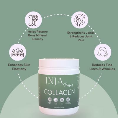 INJA Prime Collagen Finest Hydrolyzed Marine Collagen Powder - Unflavoured 125 gm - Hair & Skin